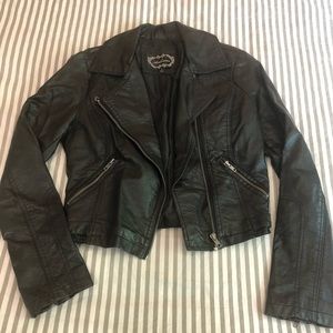 Faux leather jacket